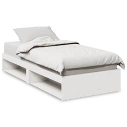 Berkfield Home Stylish Day Bed without Mattress White 90x200 cm Solid Wood Pine - thumbnail 3