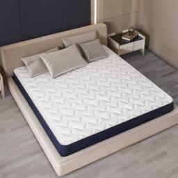 The White Stone Hypoallergenic Waterfoam Mattress, 14 cm, breathable & Antibacterial - 160 x 190 cm in White - Size: Small Single - thumbnail 9