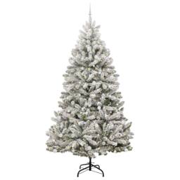 Berkfield Home Elegant Artificial Christmas Tree Green & White 270 cm PVC & Metal