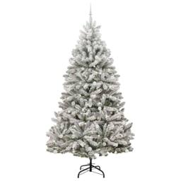 Berkfield Home Elegant Artificial Christmas Tree Green & White 270 cm PVC & Metal - thumbnail 4