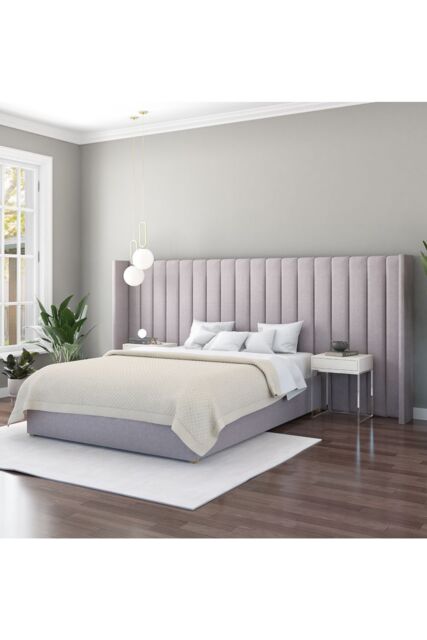 Aspire Grandeur Headboard in Eire Linen Grey - image 1