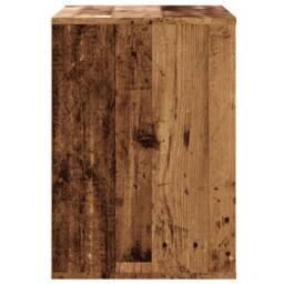 Berkfield Home Corner Chest of Drawers Old Wood 80x41x58 cm Engineered Wood in Brown - Size: 80 x 41 x 58 cm - thumbnail 6