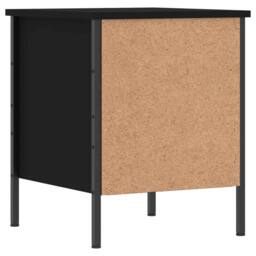 Berkfield Home Bedside Cabinet Black 40x42x50 cm Engineered Wood - Size: 40 x 42 x 50 cm - thumbnail 8