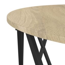 Berkfield Home Coffee Table Sonoma Oak Engineered Wood 80 x 80 x 42 cm in Beige - thumbnail 8
