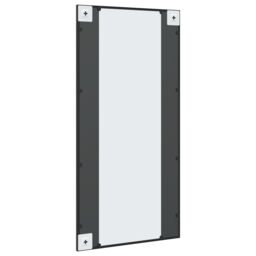 Berkfield Home Wall Mirror Black 50x100 cm Rectangle Iron - thumbnail 5