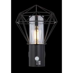 Netlighting Horace PIR Outdoor Wall Lamp Black IP44 1x E27 2700K - thumbnail 5
