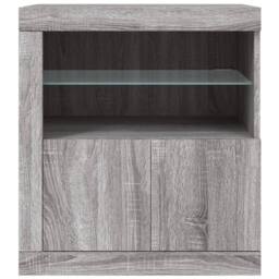 Berkfield Home Sideboard with LED Lights Grey Sonoma 60.5x37x67 cm - thumbnail 6