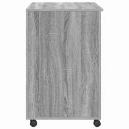 Berkfield Home Grey Computer Desk Grey Sonoma Engineered Wood Medium - thumbnail 7