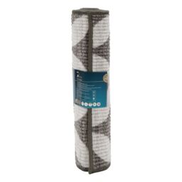 JVL Fiora Machine Washable Doormat & Runner, Pewter in Brown - Size: 50 cm x 150 cm - thumbnail 2