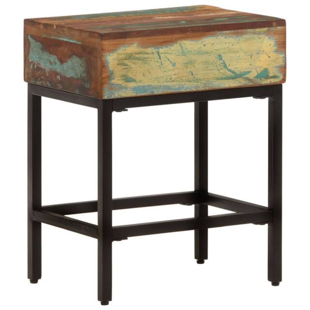 Berkfield Home Side Table 40x30x51 cm Solid Wood Reclaimed - Size: 40 x 30 x 51 cm - image 1