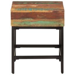 Berkfield Home Side Table 40x30x51 cm Solid Wood Reclaimed - Size: 40 x 30 x 51 cm - thumbnail 2
