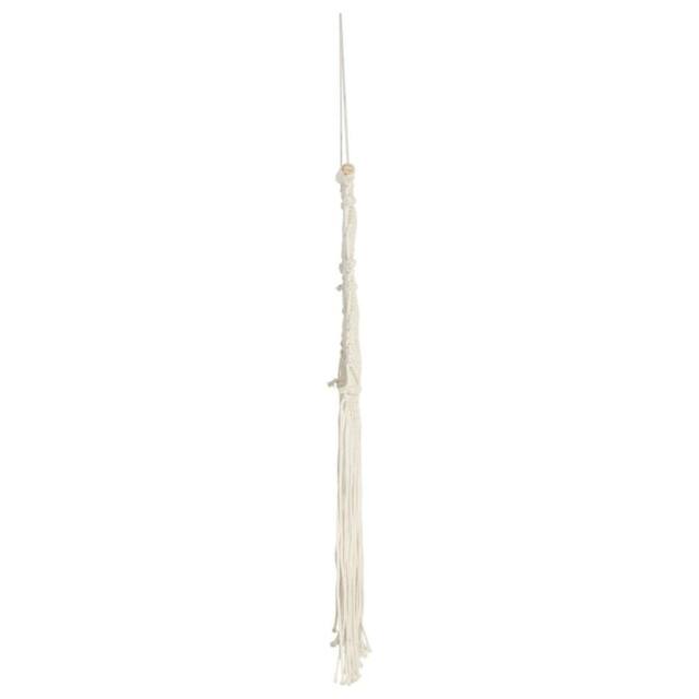 Berkfield Home Macrame Wall Hanger 40x80 cm Cotton in Cream - image 1
