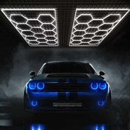 Hinsinc White 14 Hexagon Hex LED Lighting Car Detail Home Garage Workshop Honeycomb - thumbnail 5