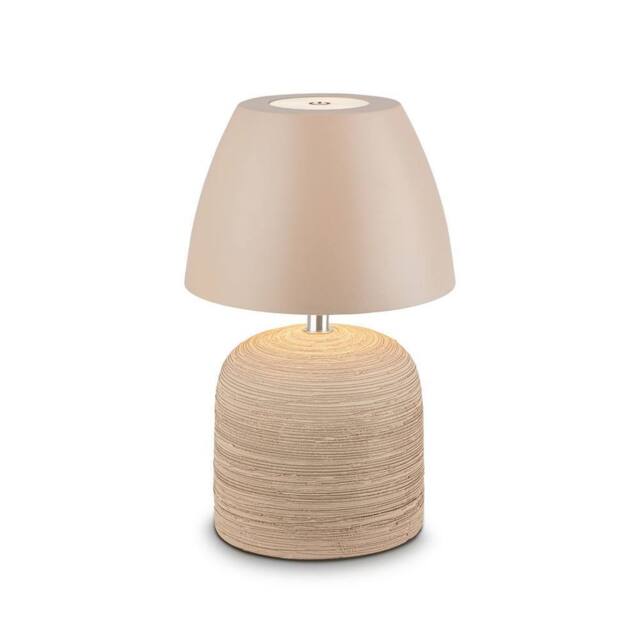 BRILONER LED Table Lamp Rechargeable Bedside Light Cordless Ceramic Beige 2, 5W - image 1