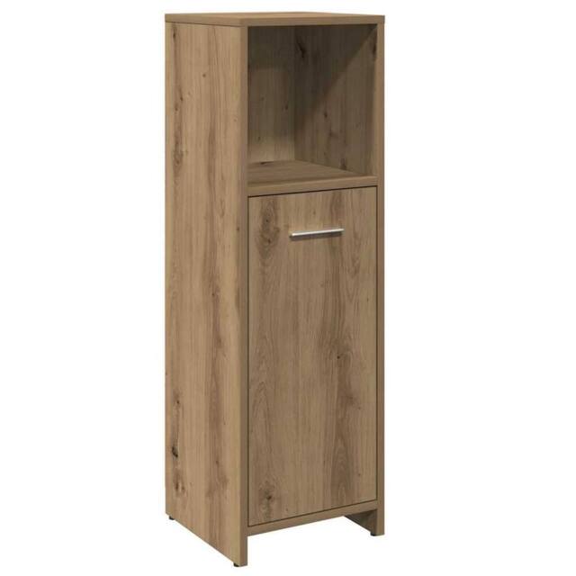 Berkfield Home Bathroom Cabinet Artisan Oak 30x30x95 cm Engineered Wood in Brown - Size: 30 x 30 x 95 cm - image 1