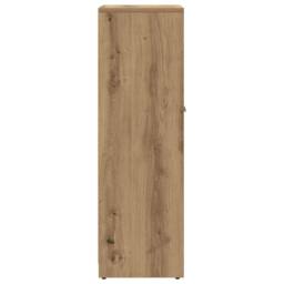Berkfield Home Bathroom Cabinet Artisan Oak 30x30x95 cm Engineered Wood in Brown - Size: 30 x 30 x 95 cm - thumbnail 6