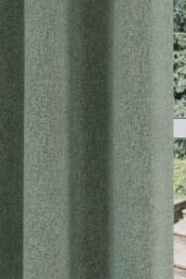 Enhanced Living 'Austin' Green 100% Blackout, Thermal, Linen Look Pair of Eyelet Curtains - Size: 117 cm width x 137 cm drop - thumbnail 3