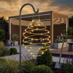 Garden Greatness Mega SpiraLight Solar Hanging Garden Light in White