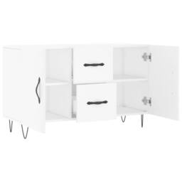 Berkfield Home Sideboard White 100x36x60 cm Engineered Wood - Size: 100 x 36 x 60 cm - thumbnail 5