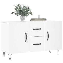 Berkfield Home Sideboard White 100x36x60 cm Engineered Wood - Size: 100 x 36 x 60 cm - thumbnail 1