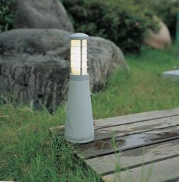 Netlighting Beta Aluminium 4Ring Bollard Matt Silver IP54 - thumbnail 2