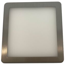 Loops 1x BRUSHED NICKEL Ultra-Slim Square Under Cabinet Kitchen Light & Driver Kit - Natural White Diffused LED in Metallics - thumbnail 1