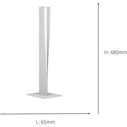 Loops Stylish Grey Table Lamp for Modern Indoor Home Decor - thumbnail 4