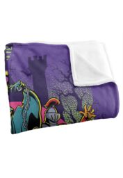 Scooby Doo Blanket, 152x127 cm Spooky Poster Scene Silky Touch Super Soft Throw Blanket in White - thumbnail 3