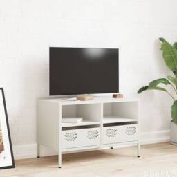 Berkfield Home TV Cabinet White 68x39x43.5 cm Cold-rolled Steel