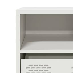 Berkfield Home TV Cabinet White 68x39x43.5 cm Cold-rolled Steel - thumbnail 9