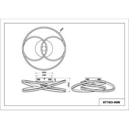 Netlighting Glyxar Silver Semi Flush Ceiling Light Matt Black LED 3000K - thumbnail 6