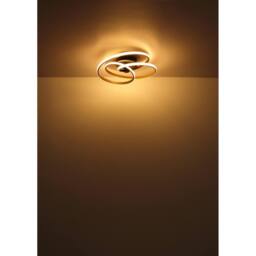 Netlighting Glyxar Silver Semi Flush Ceiling Light Matt Black LED 3000K - thumbnail 4