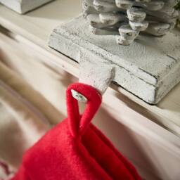 Dibor Cast Iron White Decorative Stocking Hook Christmas Stocking Holder - Size: 1 Pack - thumbnail 5