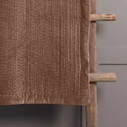 Voyage Maison Haze 100% Cotton Velvet Quilted Throw in Coral - Size: 140 cm x 200 cm - thumbnail 2
