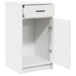 Berkfield Home Sideboard White 40x41x75 cm Engineered Wood - Size: 40 x 41 x 75 cm - thumbnail 5