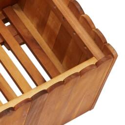 Berkfield Home Garden Raised Bed 100x30x25 cm Solid Acacia Wood in Brown - Size: 100 x 30 x 25 cm - thumbnail 5