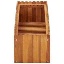 Berkfield Home Garden Raised Bed 100x30x25 cm Solid Acacia Wood in Brown - Size: 100 x 30 x 25 cm - thumbnail 1