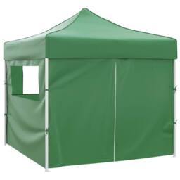 Berkfield Home Durable Foldable Tent 3x3 m with 4 Walls Green - thumbnail 1