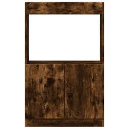 Berkfield Home Highboard Smoked Oak 63x33x100 cm Engineered Wood in Brown - Size: 63 x 33 x 100 cm - thumbnail 5