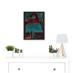 Artery8 Film Movie Paris Skull Laemmle Phantom Opera Musical Artwork Framed Wall Art Print A4 in Black - thumbnail 2
