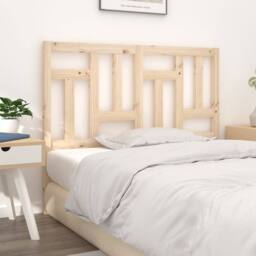 Berkfield Home Beautiful Bed Headboard 165.5x4x100 cm Solid Wood Pine in Light Brown - thumbnail 2
