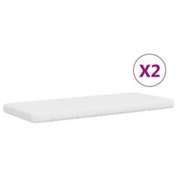 Berkfield Home Daybed with Trundle & Mattresses Light Grey 90x190 cm Fabric - thumbnail 6