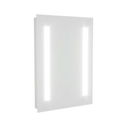 Nes Home Bathroom LED Mirror with Battery Powered Button Switch 500 x 700mm in Silver - thumbnail 4