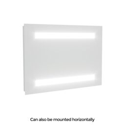 Nes Home Bathroom LED Mirror with Battery Powered Button Switch 500 x 700mm in Silver - thumbnail 5