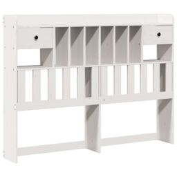 Berkfield Home Bookcase Bed without Mattress White 160x200 cm Solid Wood Pine - thumbnail 6