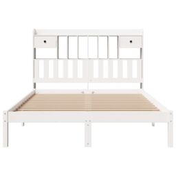 Berkfield Home Bookcase Bed without Mattress White 160x200 cm Solid Wood Pine - thumbnail 4