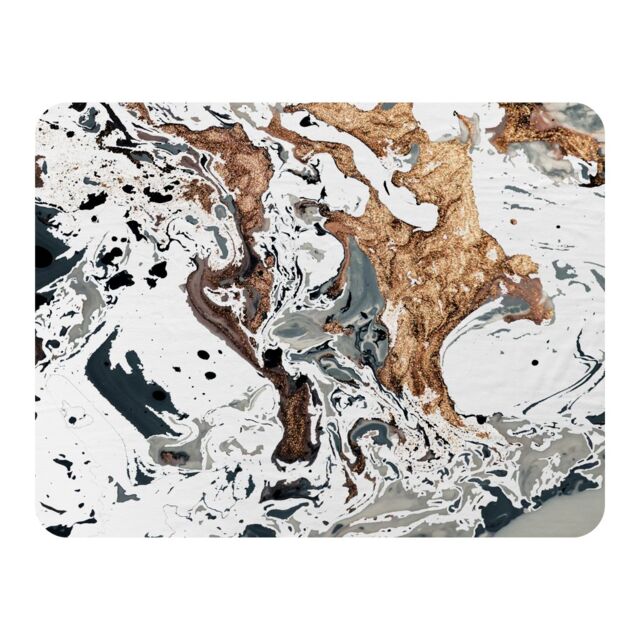 Benjamin Tate Design Bronze Marble Blanket in Natural - Size: 120 cm x 150 cm - image 1
