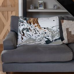 Benjamin Tate Design Bronze Marble Blanket in Natural - Size: 120 cm x 150 cm - thumbnail 2