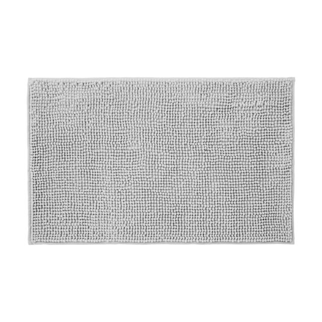 Allure Bath Fashions Chenille Bobble Bath Mat 50 x 80cm - Super Soft Microfibre & Non-Slip in Light Grey - Size: 50 x 80 cm - image 1