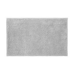 Allure Bath Fashions Chenille Bobble Bath Mat 50 x 80cm - Super Soft Microfibre & Non-Slip in Light Grey - Size: 50 x 80 cm - thumbnail 1